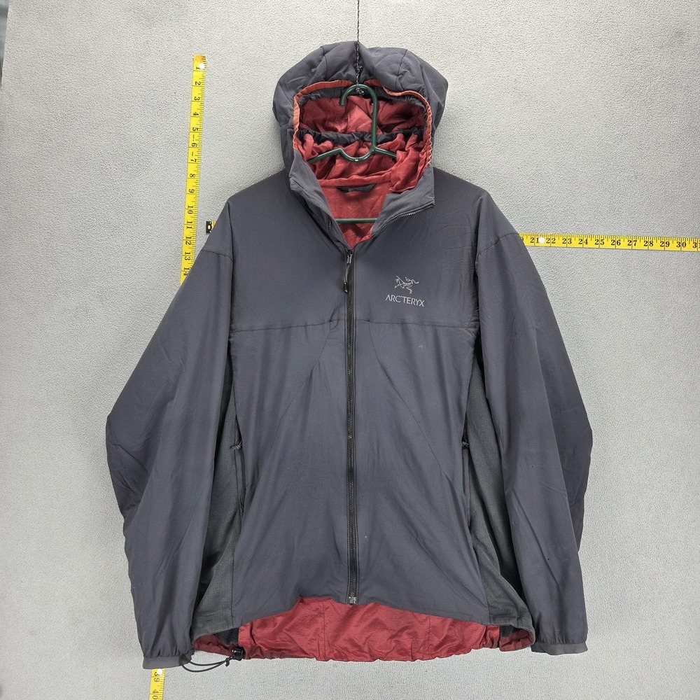 Arc'teryx Jacket Mens XL Gray Atom LT Hoody Insulated Full Zip Hooded